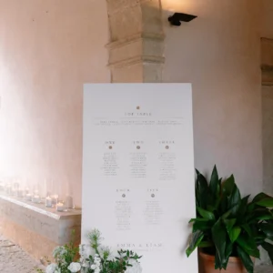 Cartel seating plan Élevo