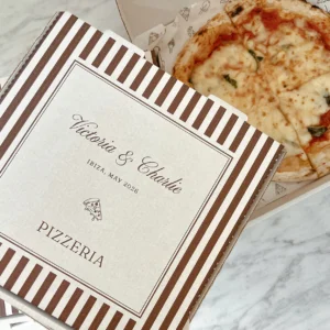 Caja de pizza personalizada 26x26 cm